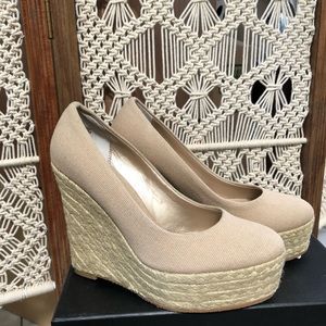 SOLD BNWT Espadrille Wedges
